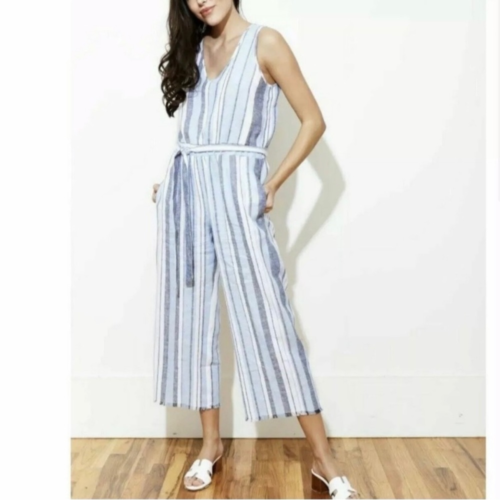 Anthropologie Cloth and Stone Striped Jumpsuit XS